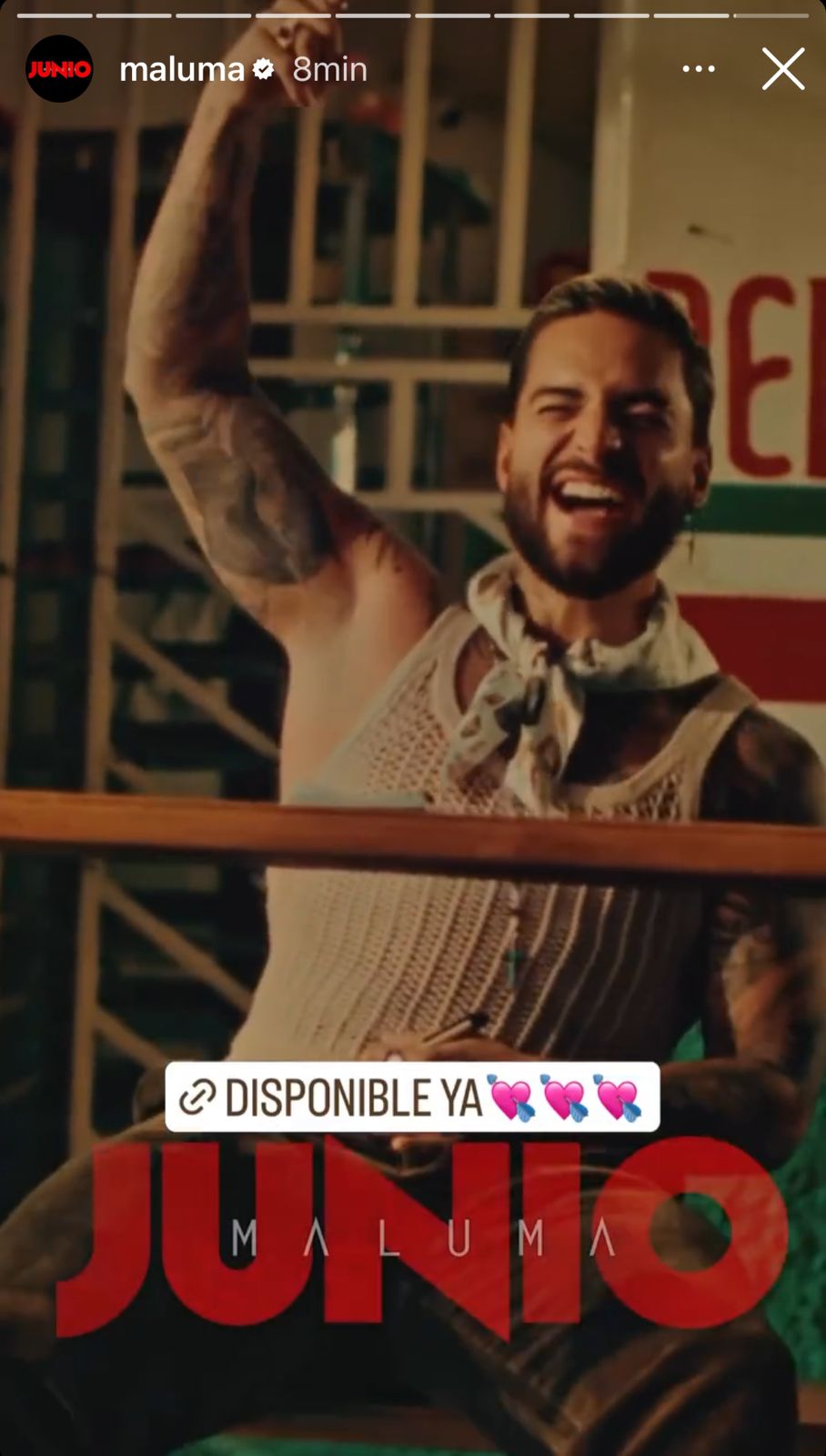 Maluma estrenó su sencillo 'Junio' en los Latin Billboard. Instagram:@maluma 