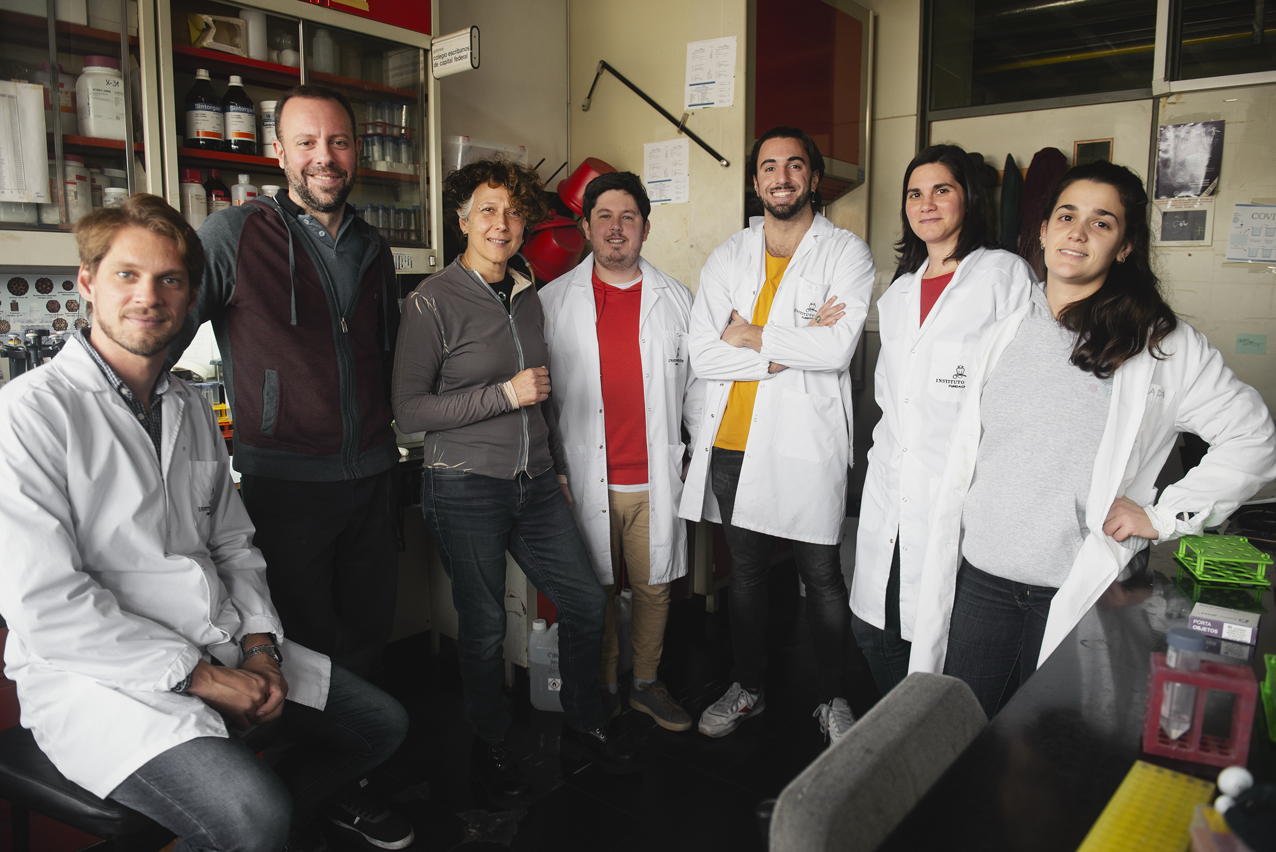El laboratorio de virología molecular liderado por Andrea Gamarnik (CONICET Fotografía / Verónica Tello)