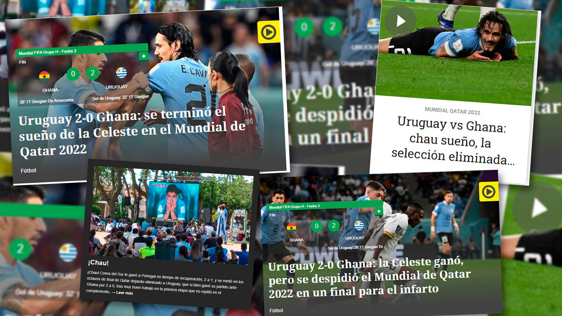 “¡Chau!” y “Se terminó el sueño”: así reflejaron los diarios uruguayos la eliminación del Mundial de Qatar 