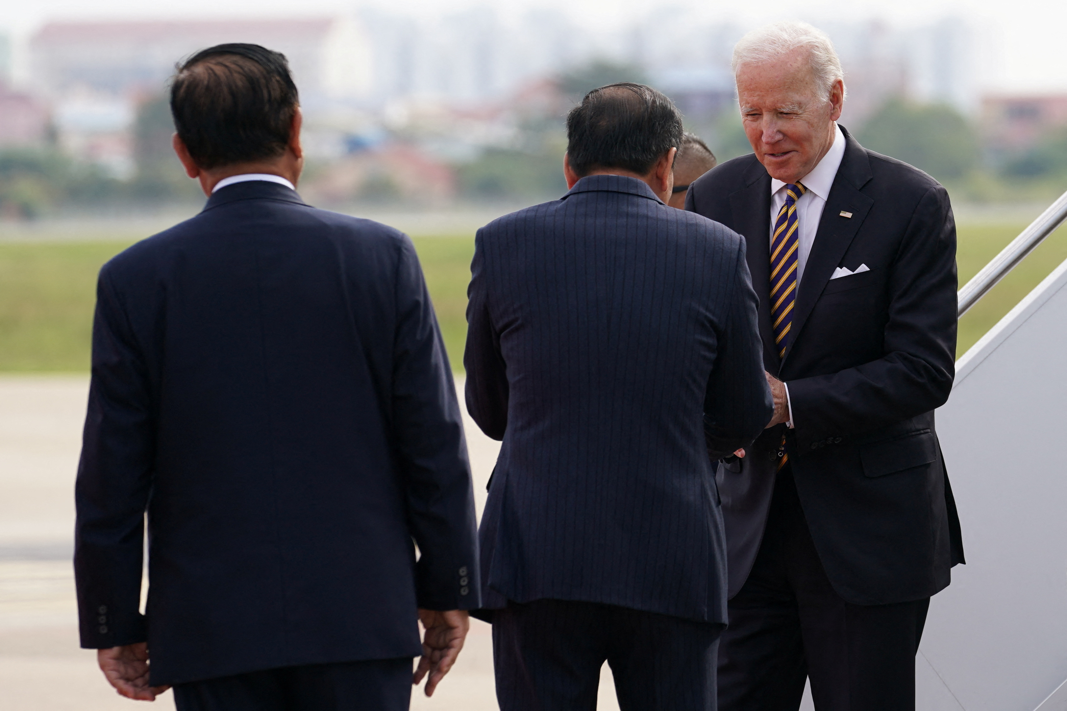 Sullivan indicó que Biden llegó a Phnom Penh con una agenda que enfatiza la política de su gobierno de “aumentar” su presencia en el Sudeste Asiático como un garante de estabilidad. (REUTERS)