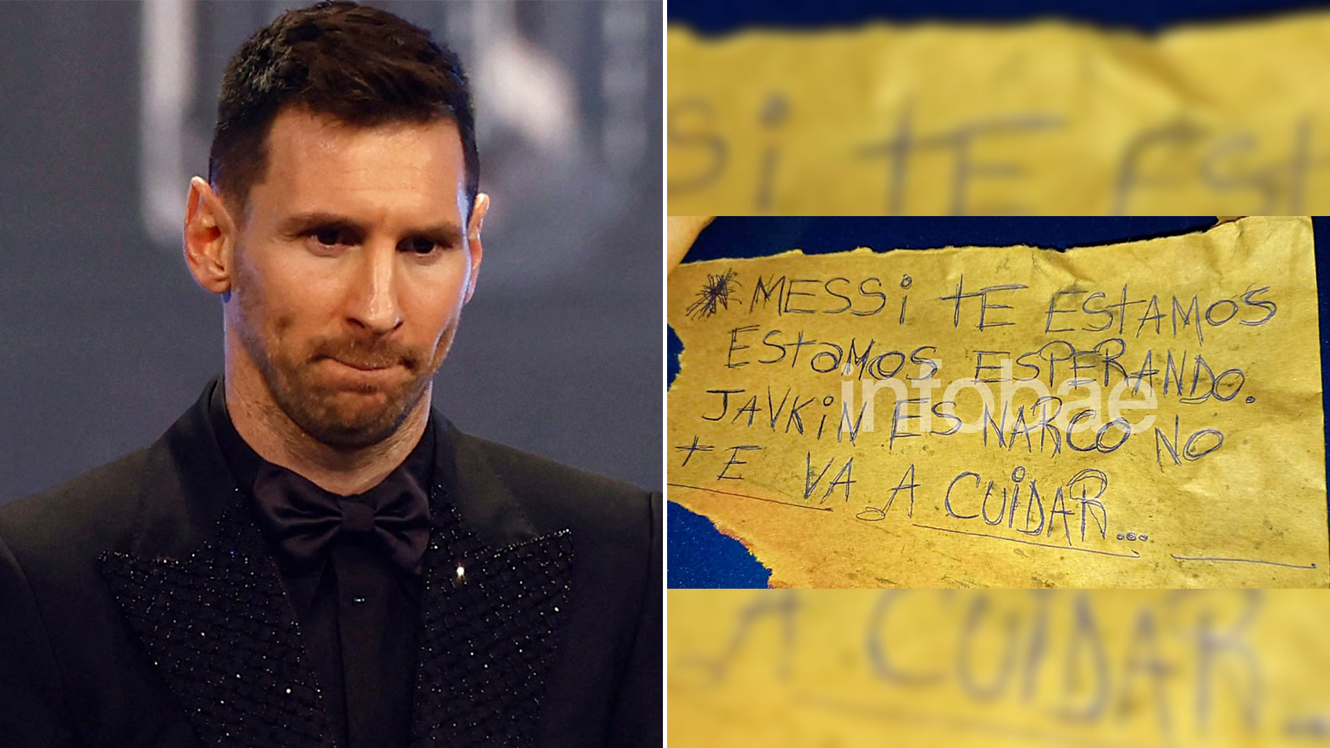 La carta con la amenaza a Lionel Messi y el intendente de Rosario, Pablo Javkin, en Rosario
