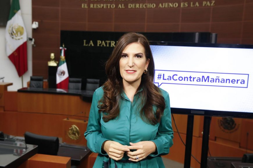 Kenia López Rabadán anunció que buscará la candidatura del Partido Acción Nacional a la jefatura de la Ciudad de México (Foto: Senadores del PAN)