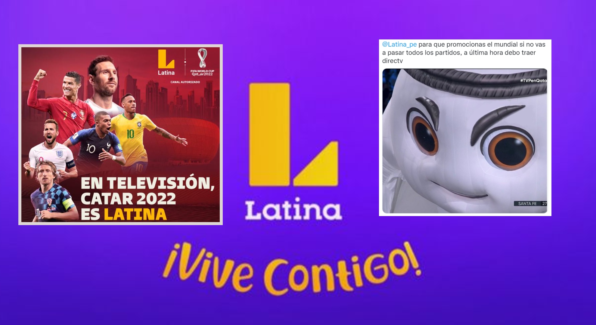 Los usuarios criticaron a Latina por no pasar la totalidad de partidos del Mundial.