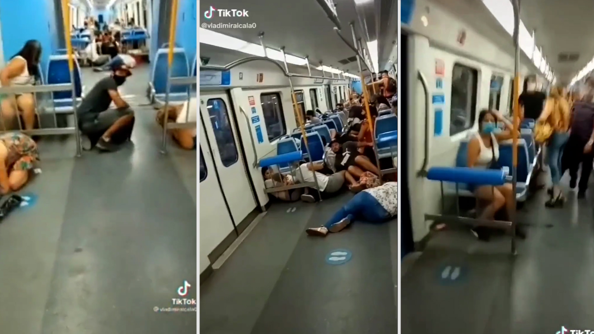 "Están disparando en el tren": las imágenes del pánico se viralizaron a través de Tik Tok