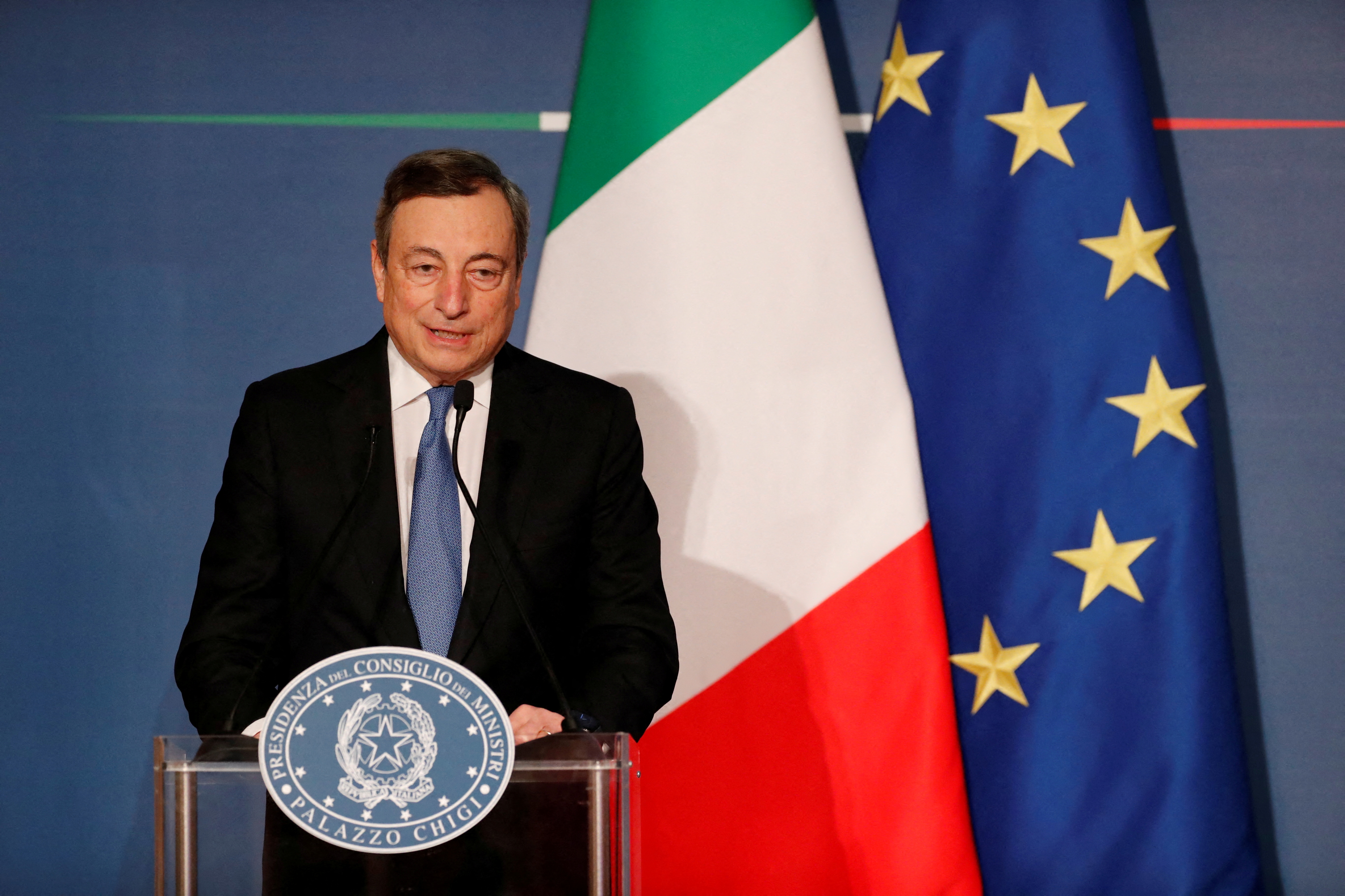 Primer Ministro Italiano, Mario Draghi. REUTERS/Remo Casilli/File Photo
