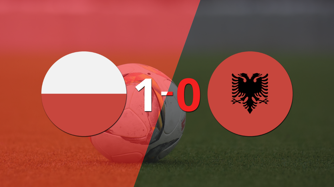 Con un solo tanto, Polonia derrotó a Albania en el estadio PGE Narodowy