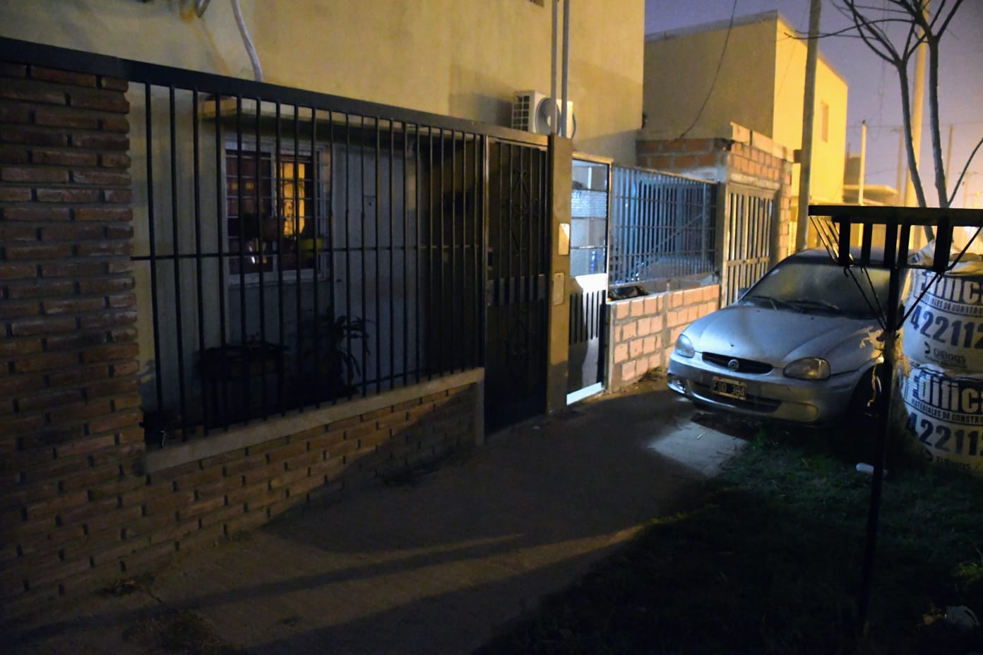 La casa de la víctima y escena del crimen. 