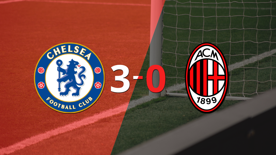 Chelsea liquidó en su casa a Milan por 3 a 0