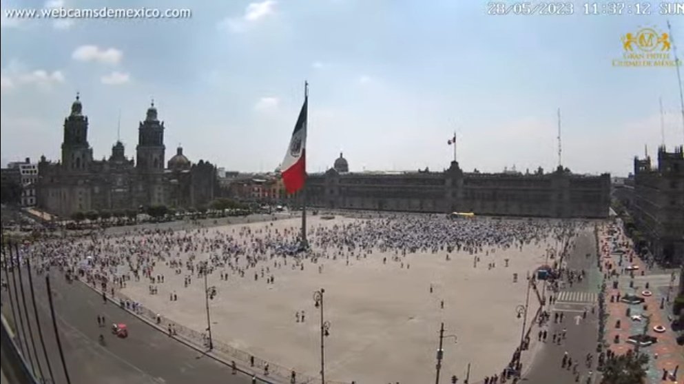 (Foto: Webcam de México/Manifestación SCJN)