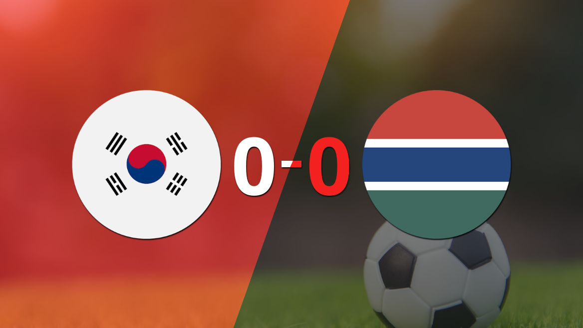 Rep. de Corea y Gambia terminaron sin goles