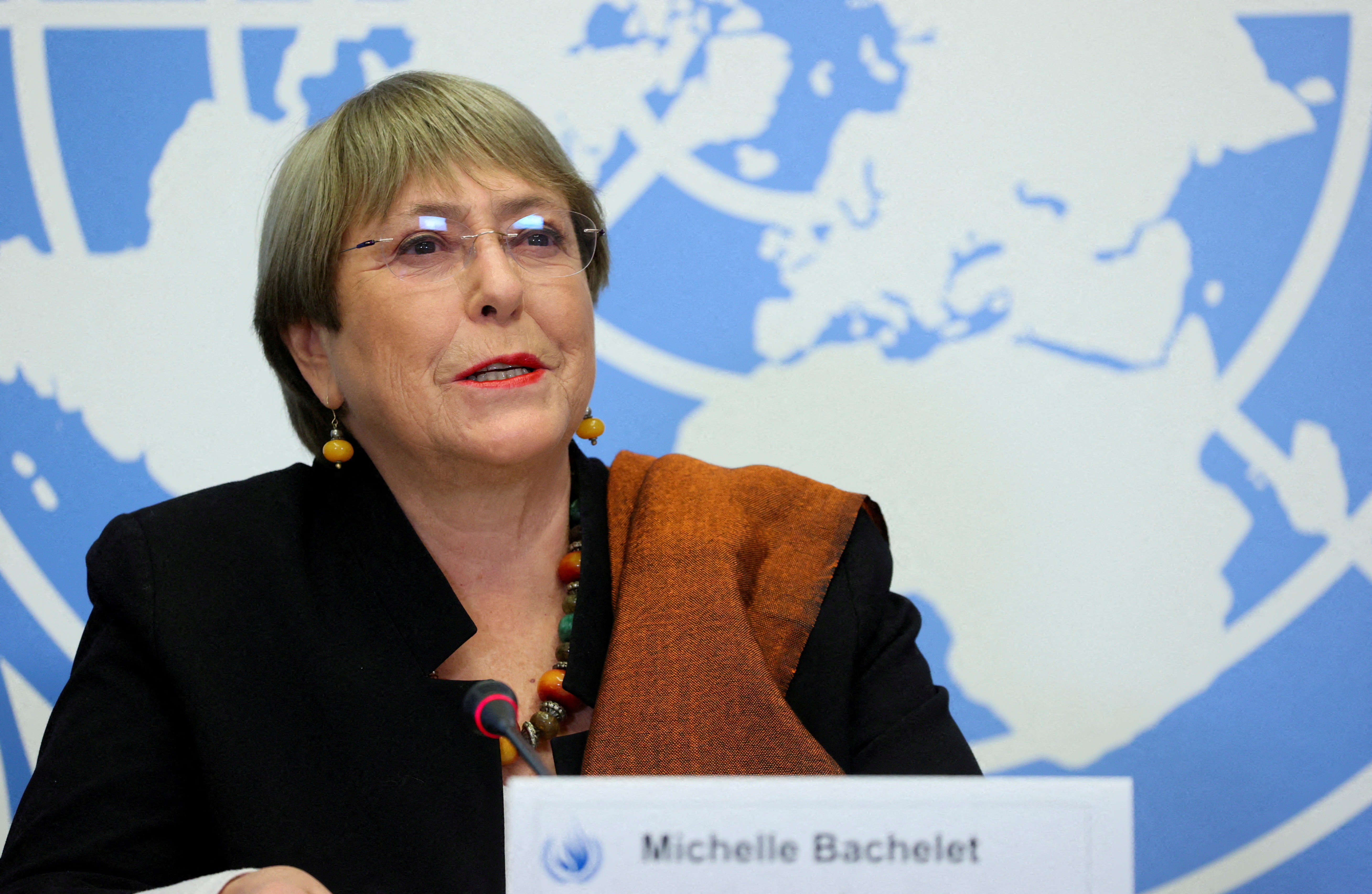 FOTO DE ARCHIVO: La Alta Comisionada de las Naciones Unidas para los Derechos Humanos, Michelle Bachelet. REUTERS/Denis Balibouse/File Photo
