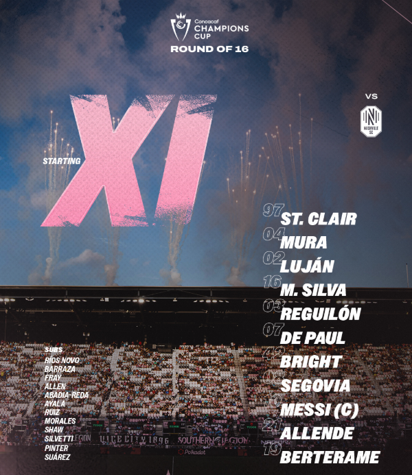 Con el gol N? 900 de la carrera de Messi, Inter Miami vence a Nashville SC y se acerca a los cuartos de la Concachampions