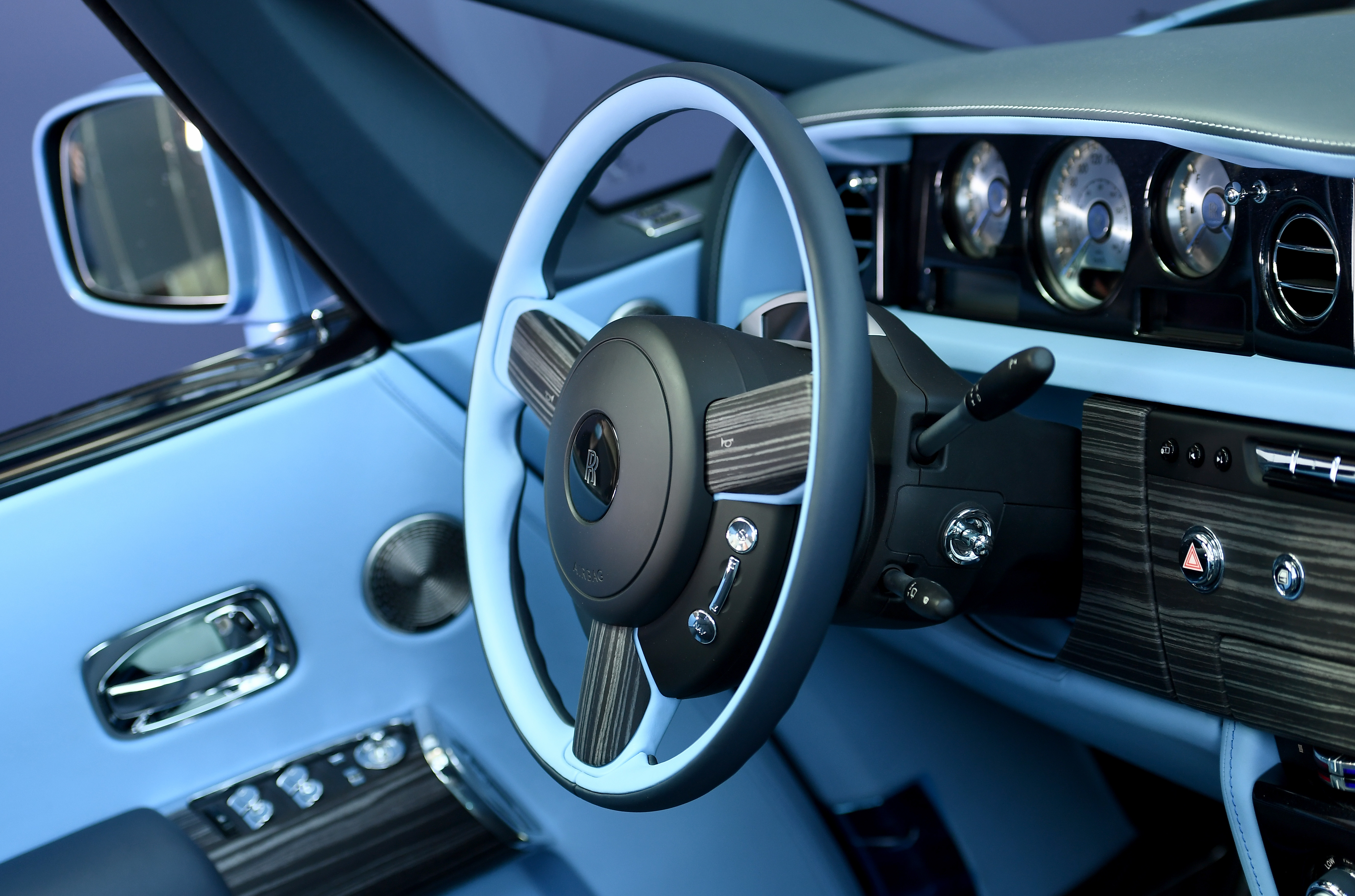 El volante del Rolls-Royce Boat Tail