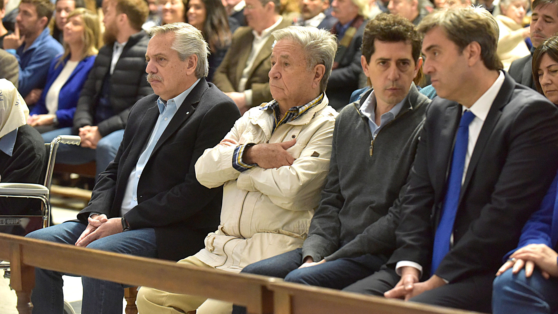 En la misa de Luján se reunió la primera plana nacional, incluyendo al Presidente y al máximo representante de Cristina Kirchner en la Casa Rosada, Wado de Pedro, en torno a un llamado a la "fraternidad" (Gustavo Gavotti)