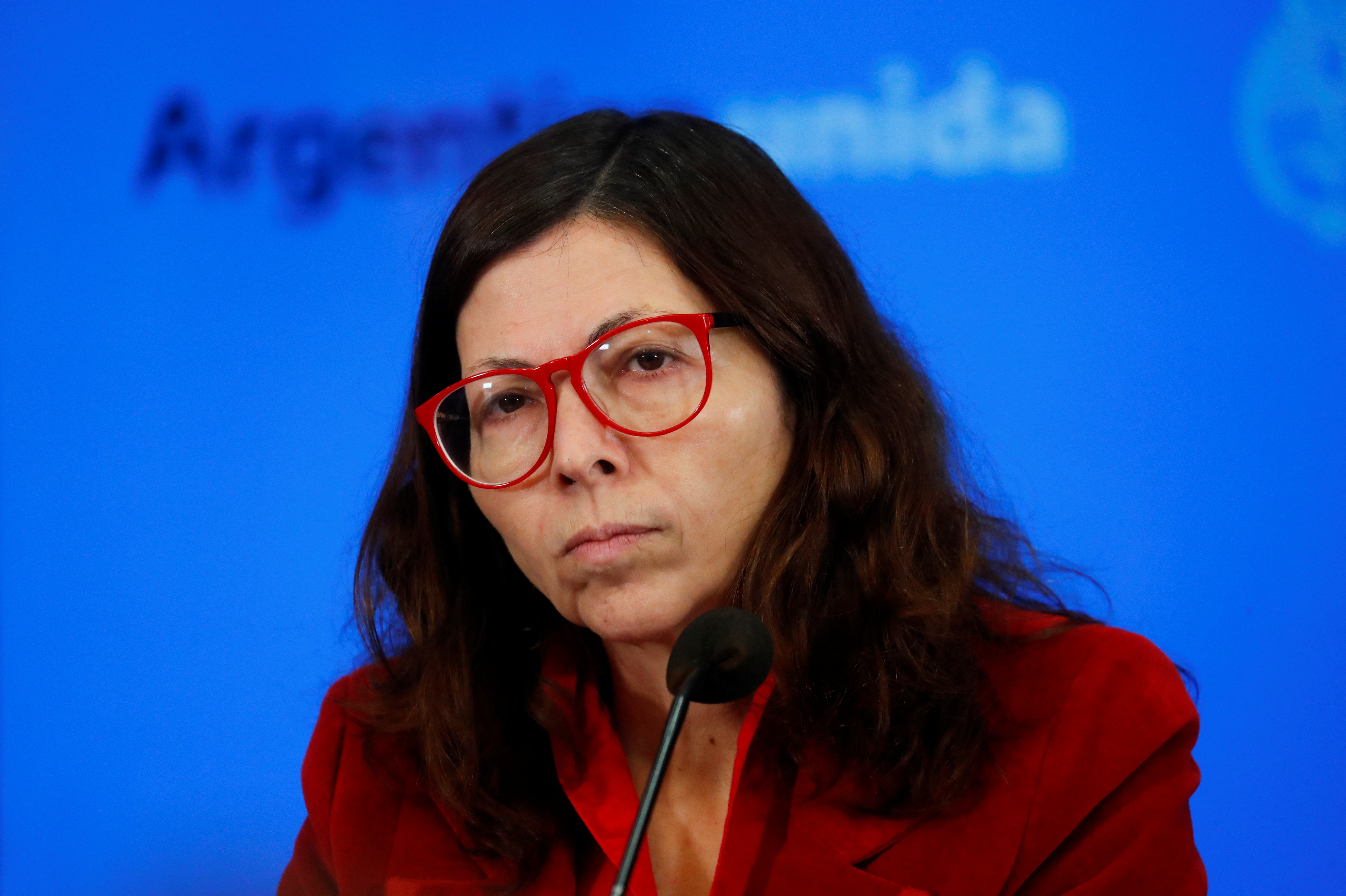 Silvina Batakis, esta mañana en el Ministerio de Economía (REUTERS)