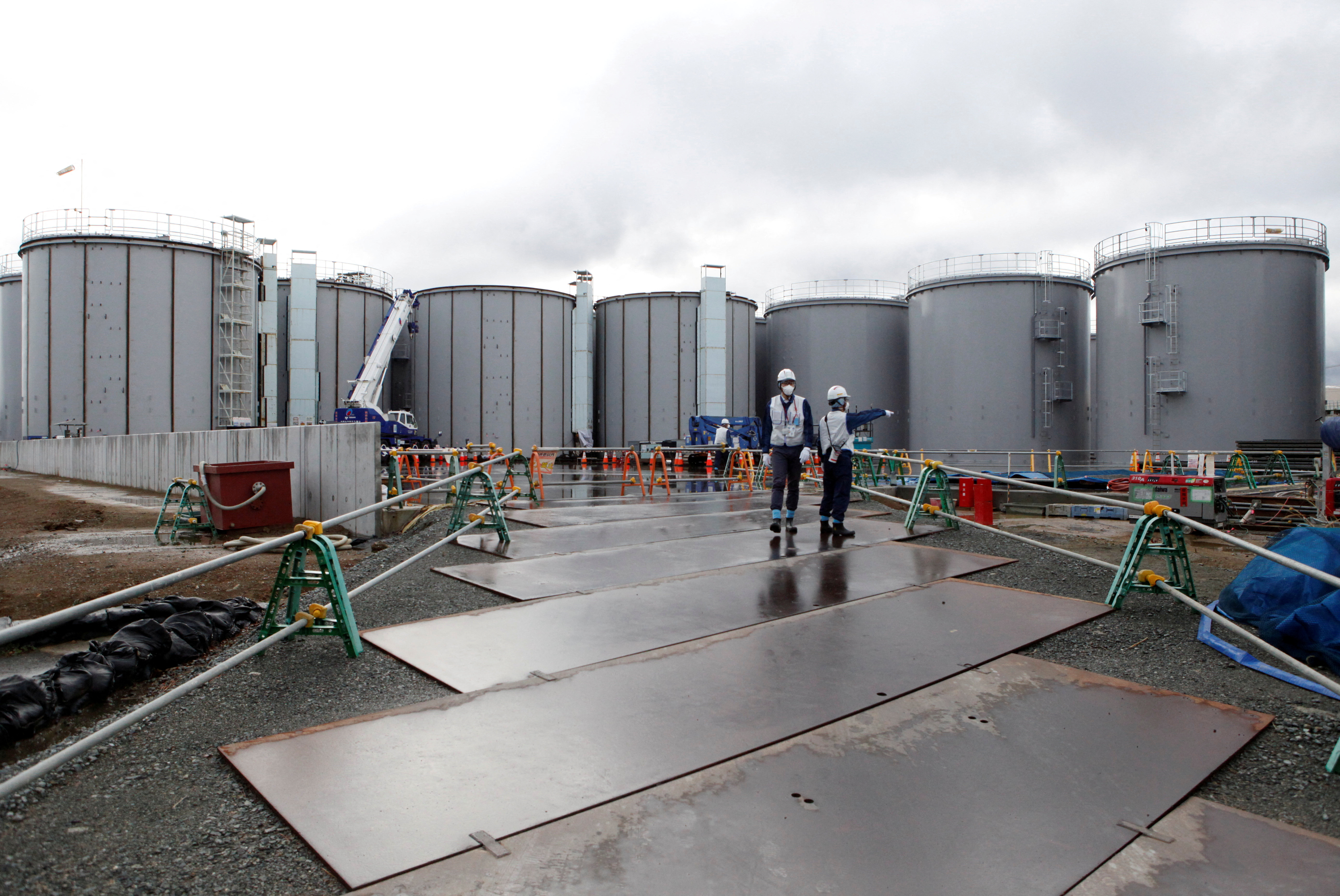 Japón insistió en que el agua de Fukushima que descargará en el Pacífico es segura. (REUTERS/Aaron Sheldrick)