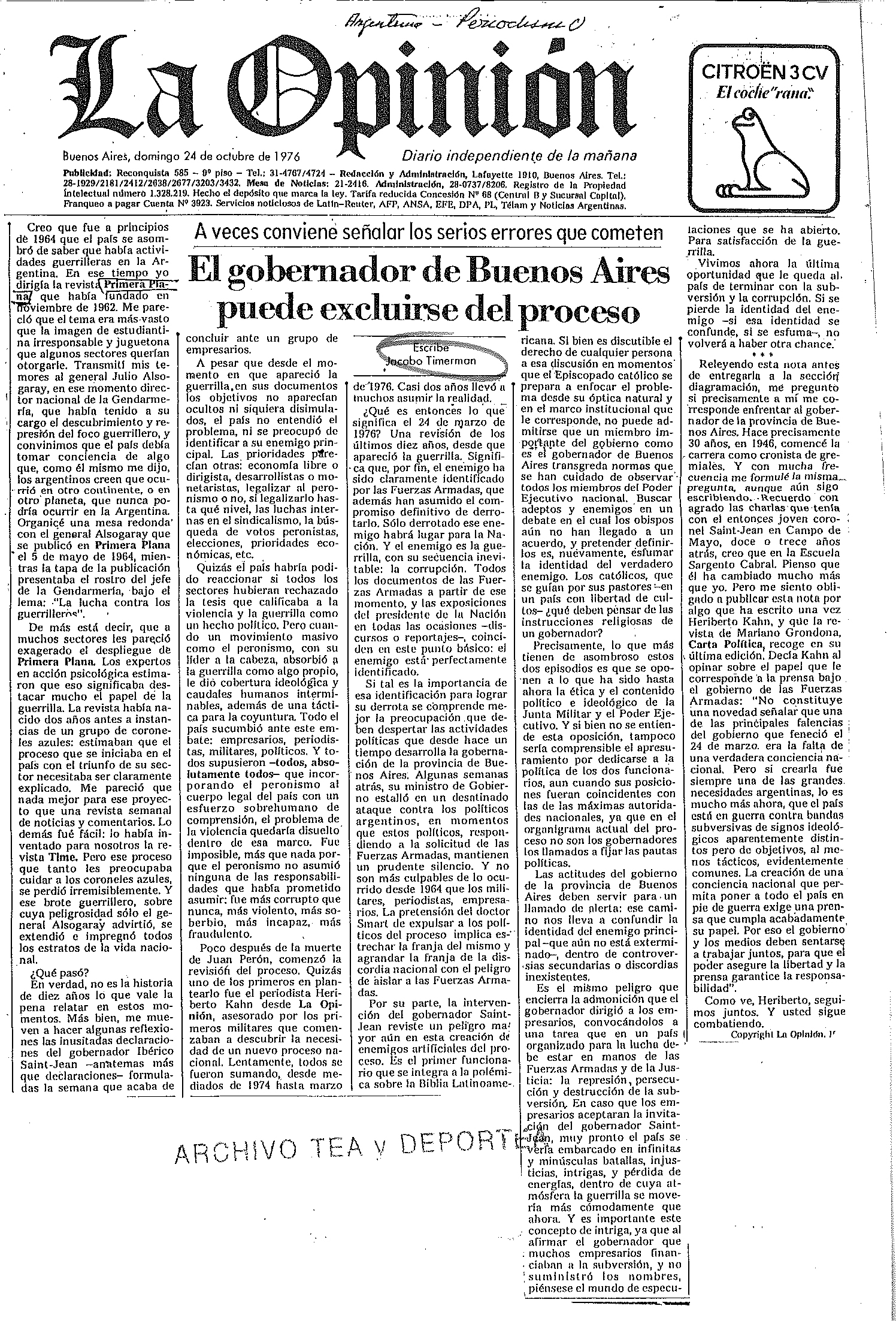 El diario La Opinión