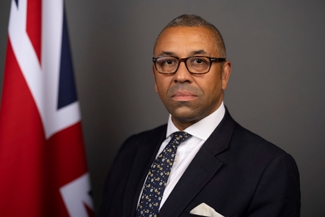 El secretario de Relaciones Exteriores del Reino Unido, James Cleverly.
Gov.uk