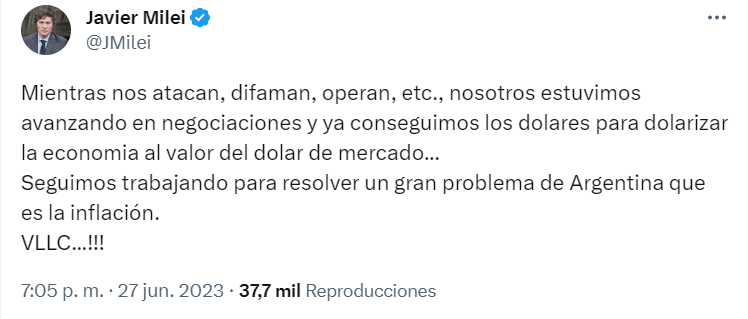 El mensaje del precandidato presidencial 