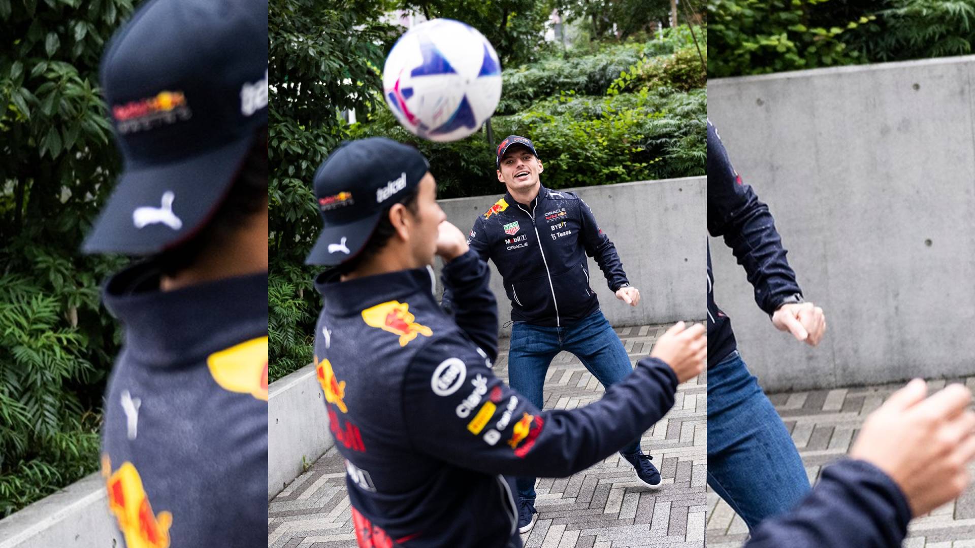 Checo Pérez demostró su habilidad con el balón y desató las reacciones en redes sociales