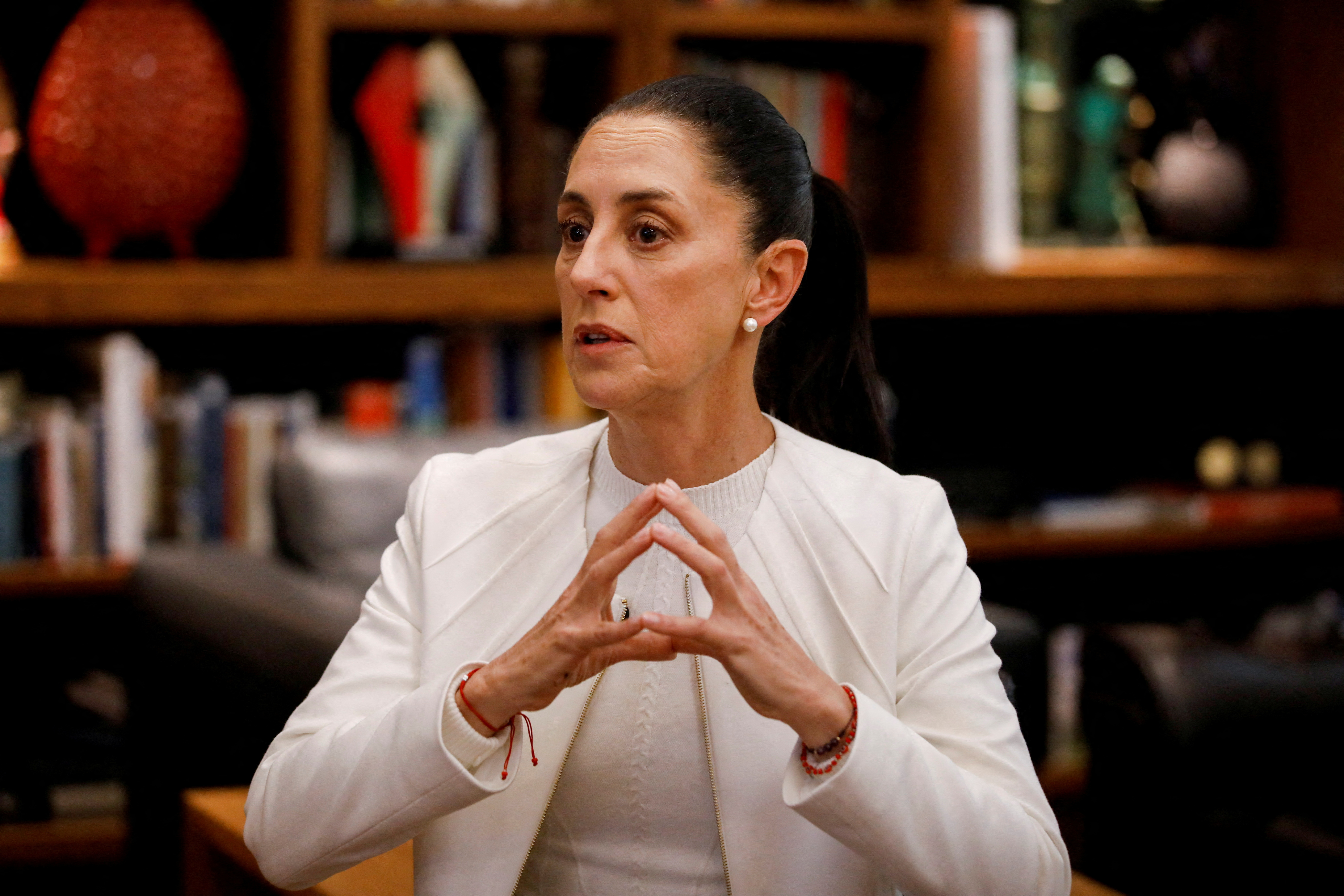 Claudia Sheinbaum pointed to the PAN as responsible for the arrival of the ultra-right in Mexico (REUTERS / Raquel Cunha)