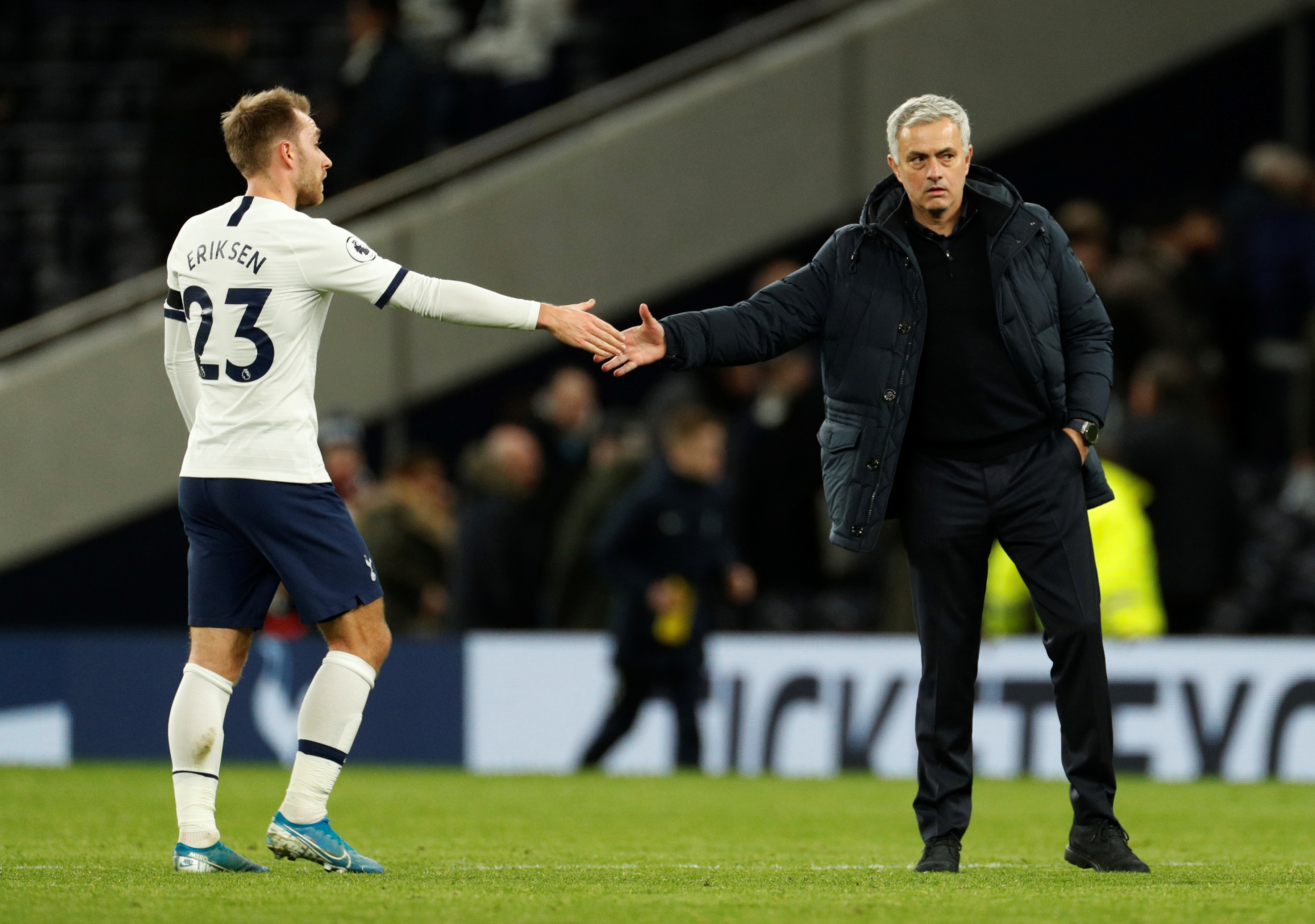 José Mourinho, uno de los grandes entrenadores que dirigió a Eriksen (Reuters/John Sibley)