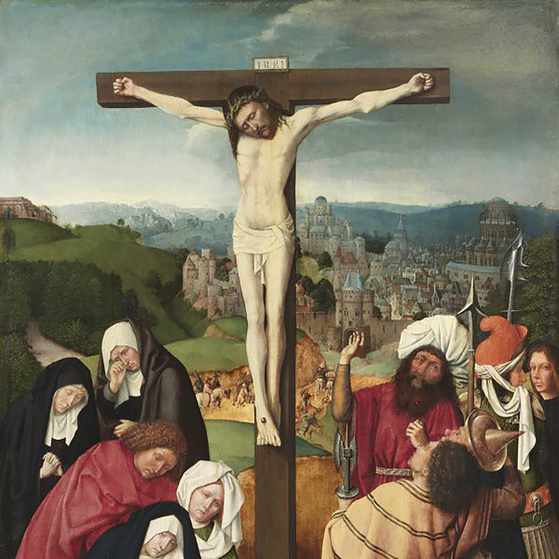 La crucifixión, de Gérard David