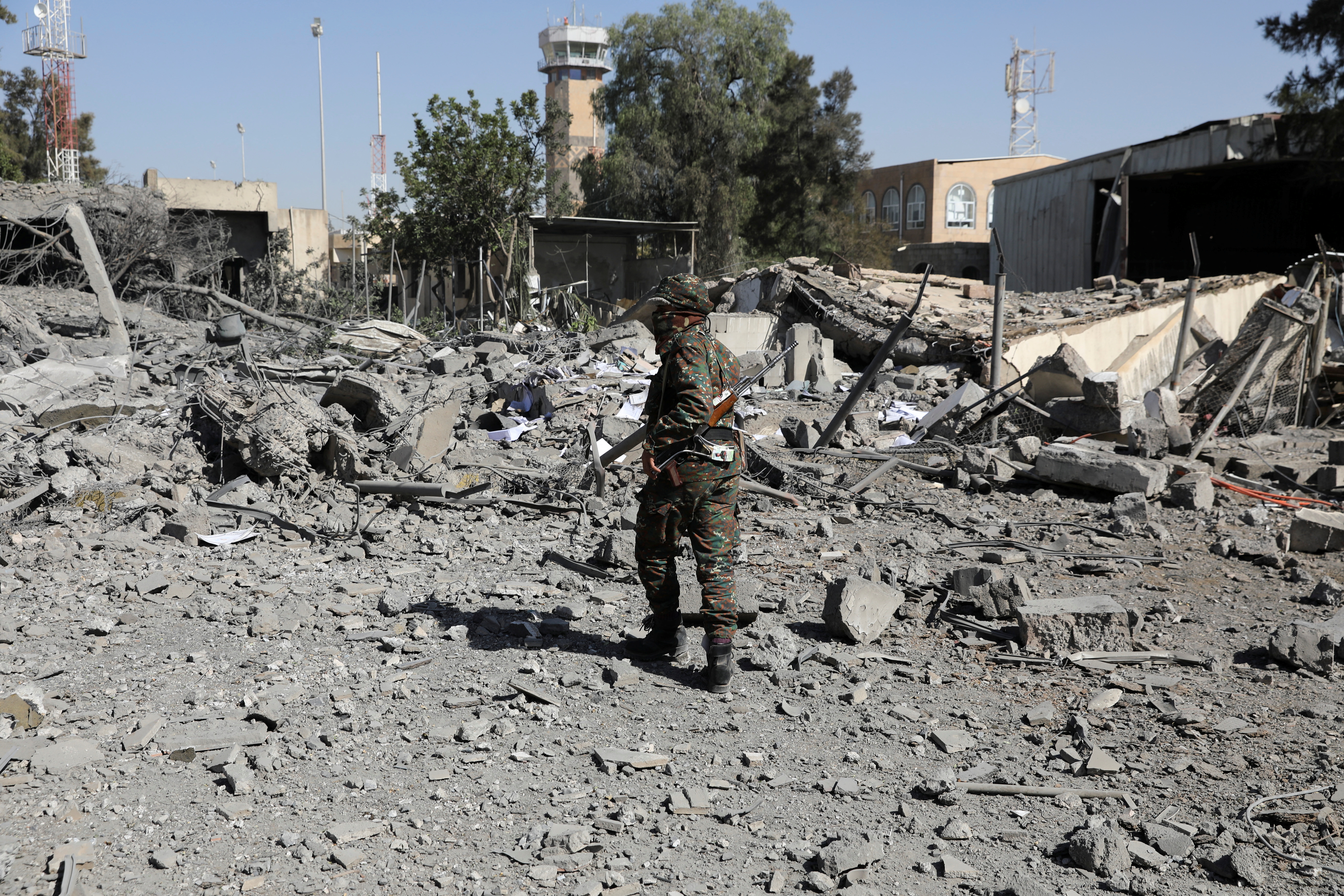 Imagen de la destrucción causada por el bombardeo (Foto: Reuters)