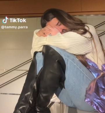 La ex prometida de Omar Núñez se mostró vulnerable, pero decidida (TikTok/@tammy.parra)