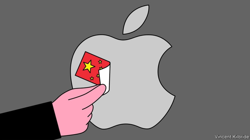 The end of Apple's affair with China (The Economist/Vincent Kibride)