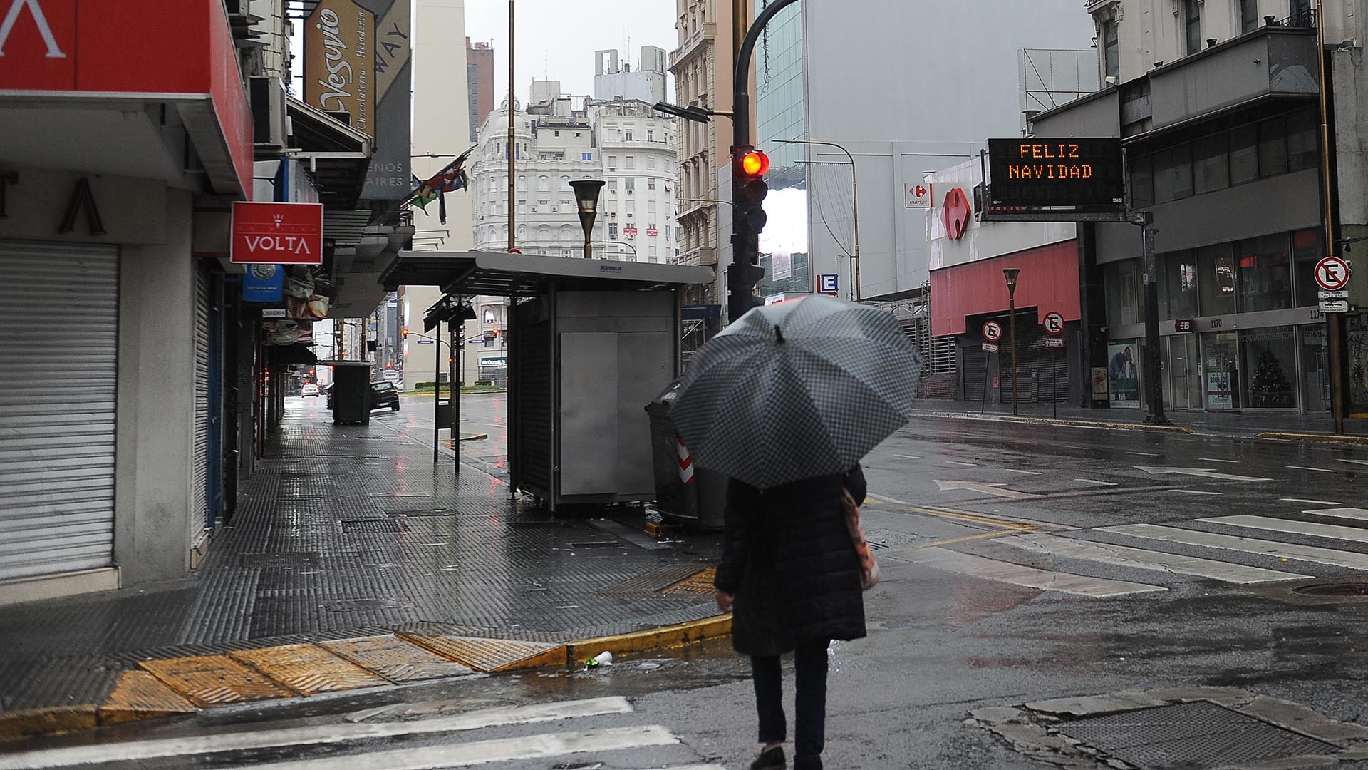 Las lluvias podrían llegar este jueves a la Ciudad de Buenos Aires. (Télam)
