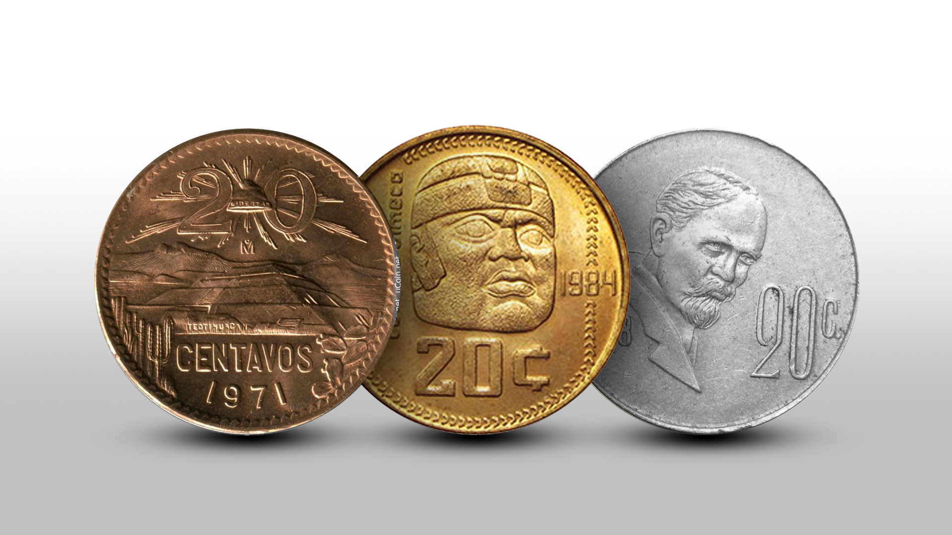 Estas son las tres monedas de 20 centavos. Infobae