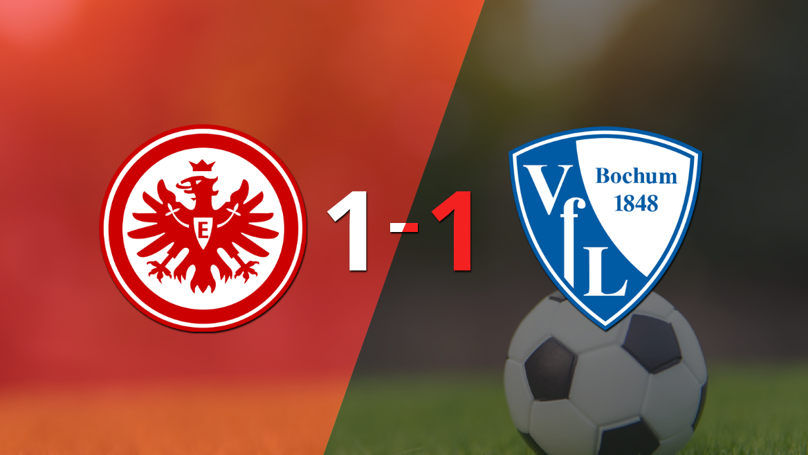 Bochum empató 1-1 en su visita a Eintracht Frankfurt