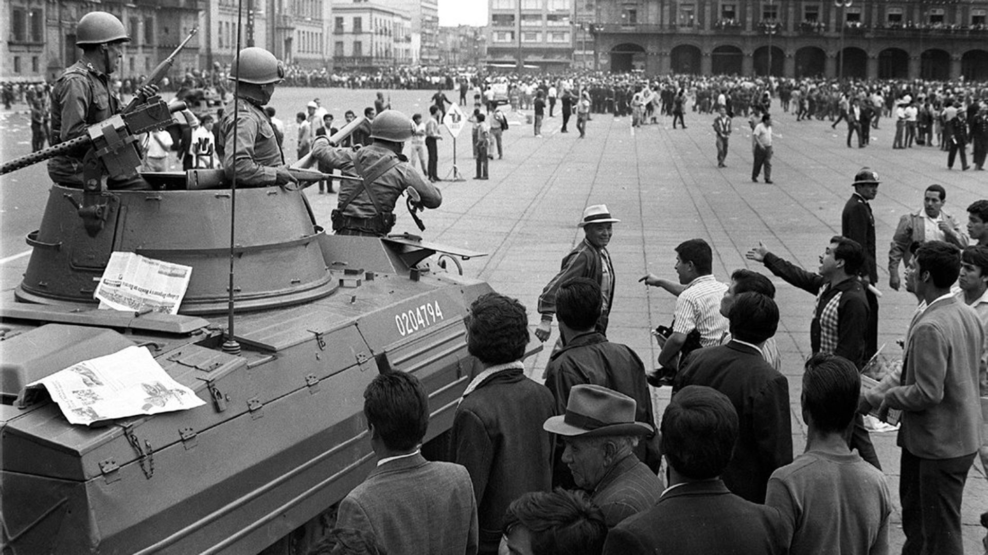 Las protestas estudiantiles de 1968 culminaron en una fuerte represión de las fuerzas de seguridad en lo que se conoció como la Masacre de Tlatelolco 