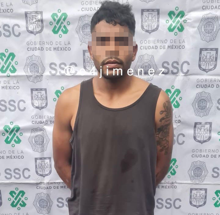 Diego Rodríguez alias el Kalusha, arrestado en Ciudad de México. Foto: @c4jimenez