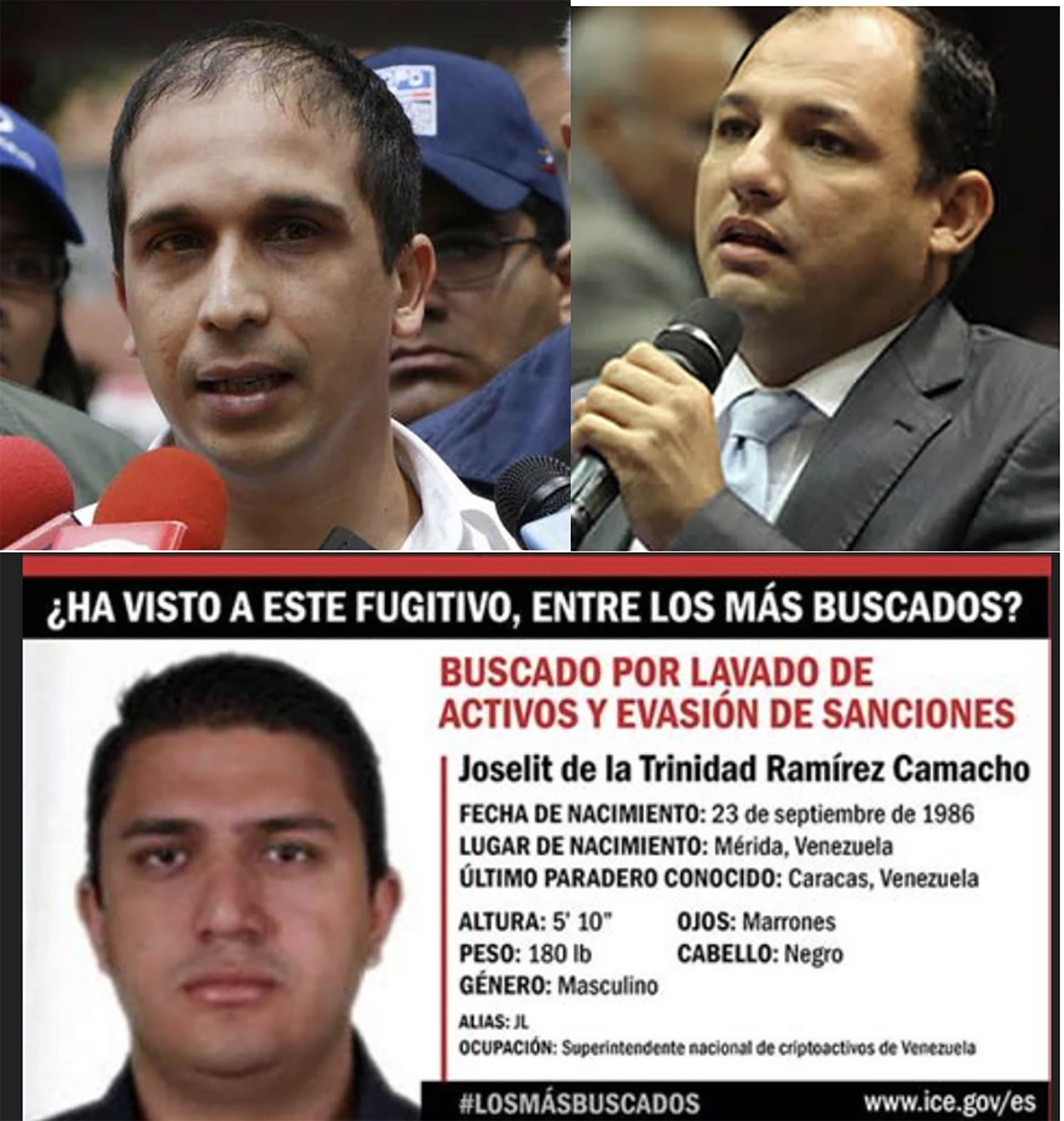 Los ahora detenidos Edwin Roja, Hugbel Roa y Joselit Ramírez, hombres incondicionales a El Aissami
