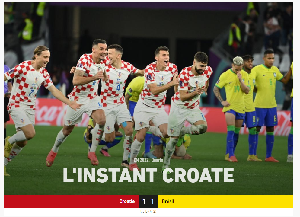 El instante de Croacia (L'Equipe, Francia)