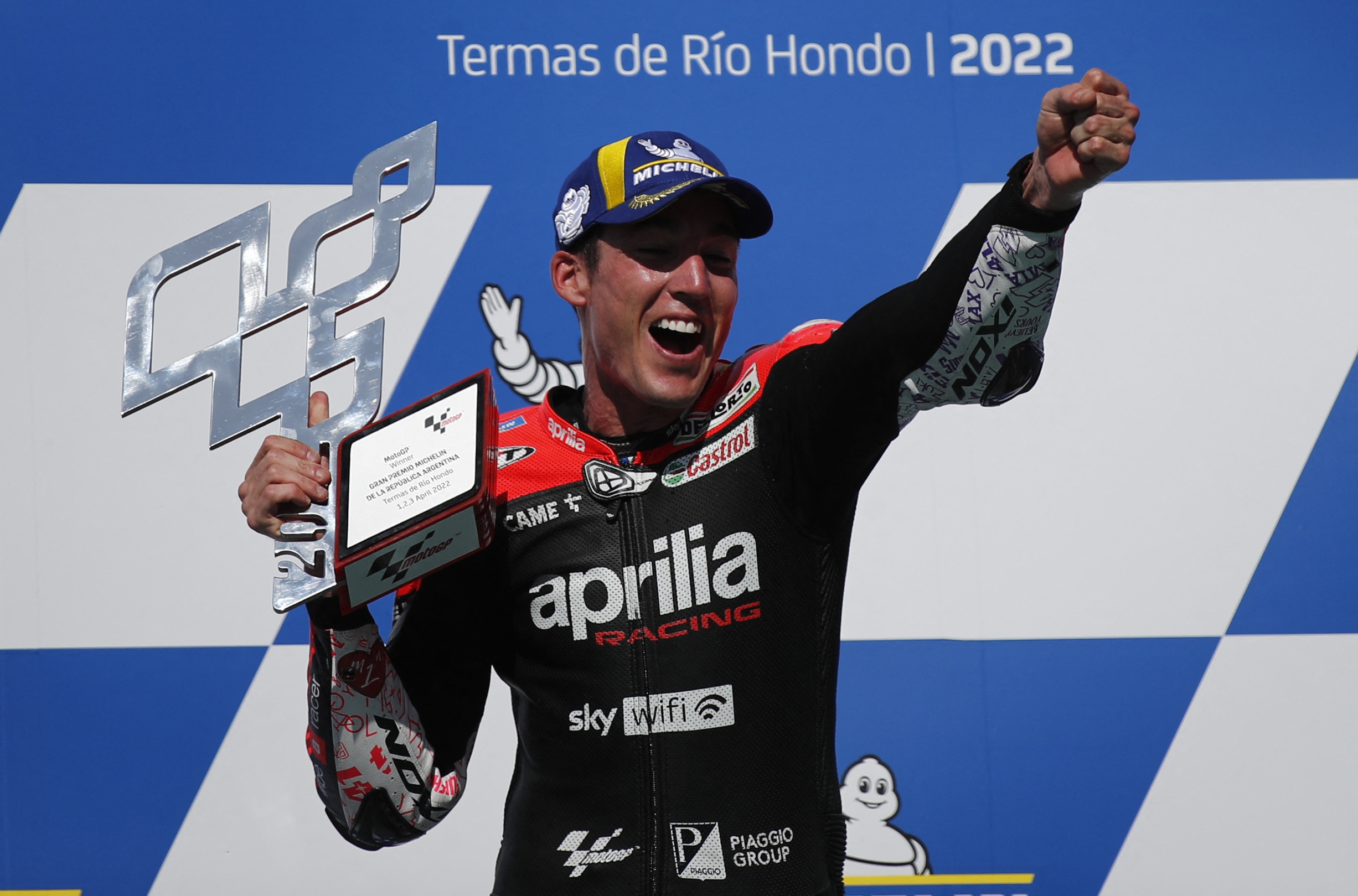 Aleix Espargaro es el último ganador del GP de la República Argentina en 2022 (REUTERS/Agustin Marcarian)