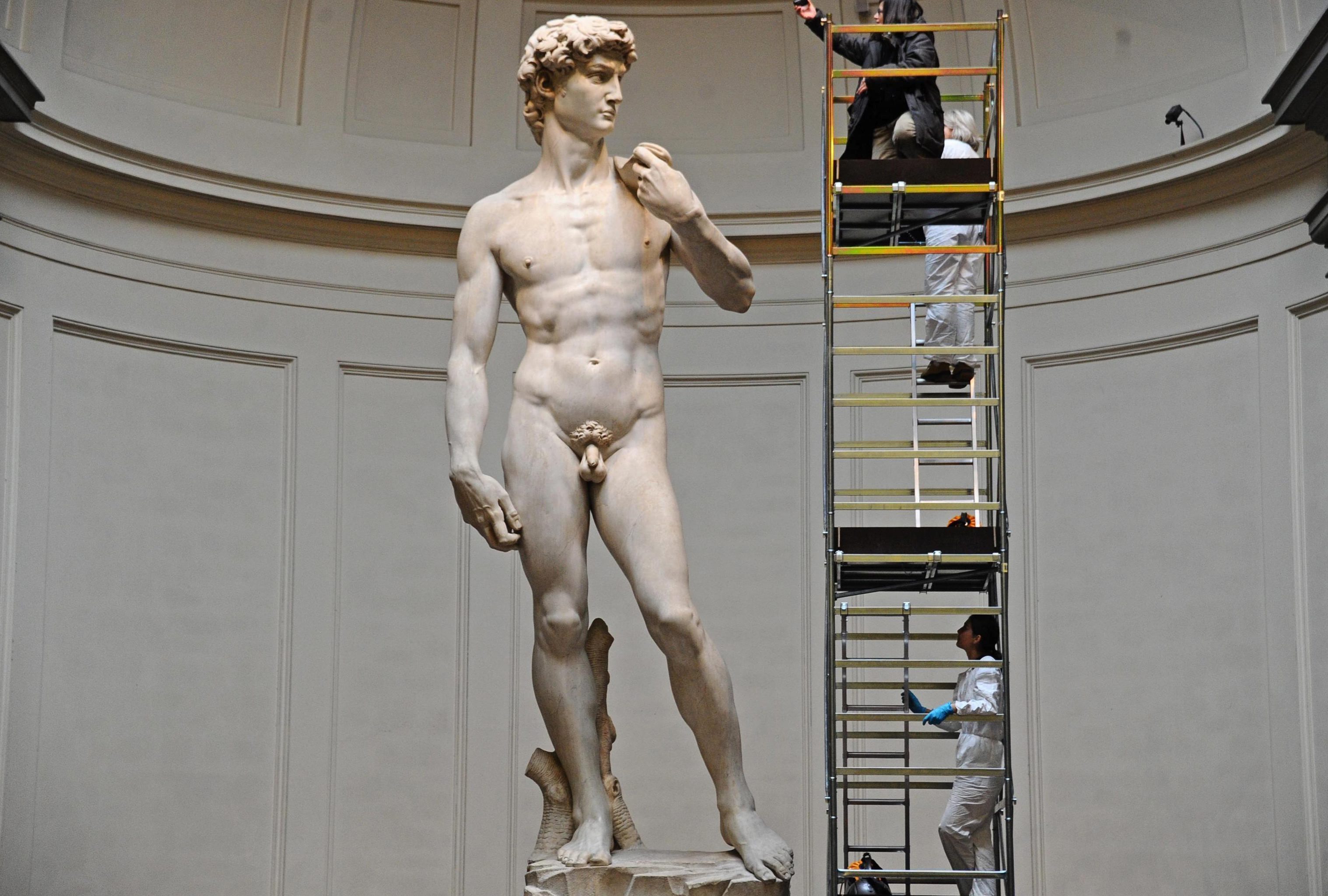 El David esculpido por Miguel Angel (EFE/Maurizio Degl' Innocenti)