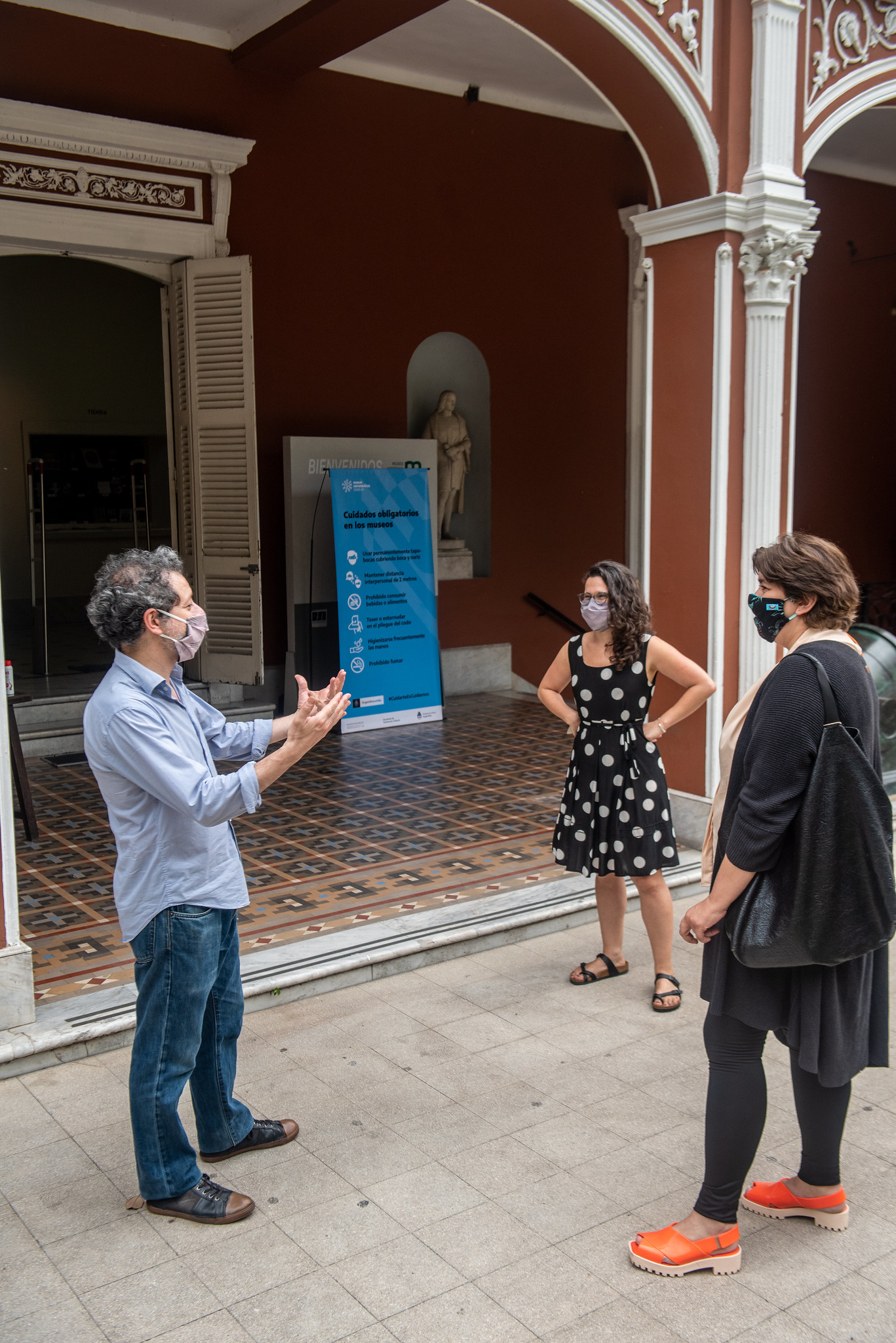 Dentro del museo, el uso del barbijo es obligatorio en todo momento (Ministerio de Cultura)
