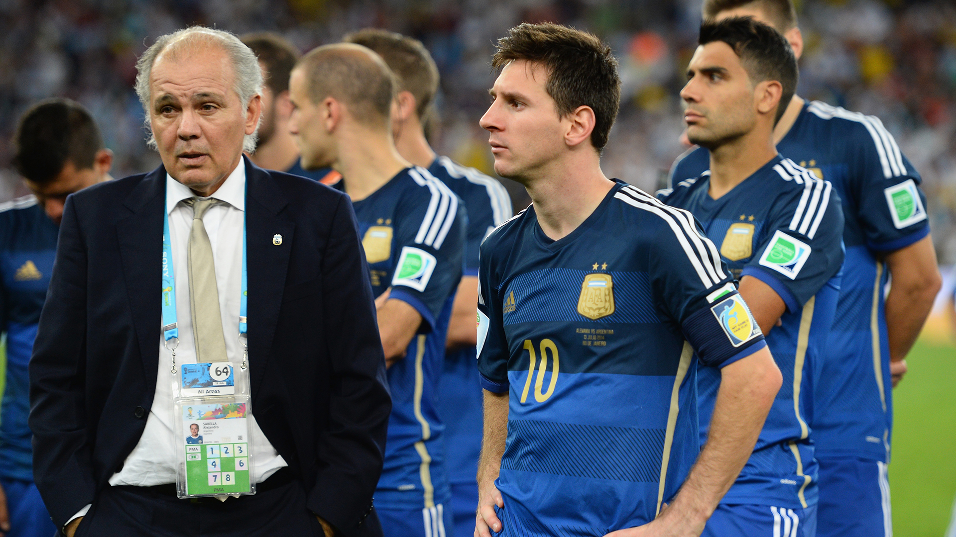 Alejandro Sabella dirigió a la Argentina en el Mundial de Brasil 2014 (Getty Images)