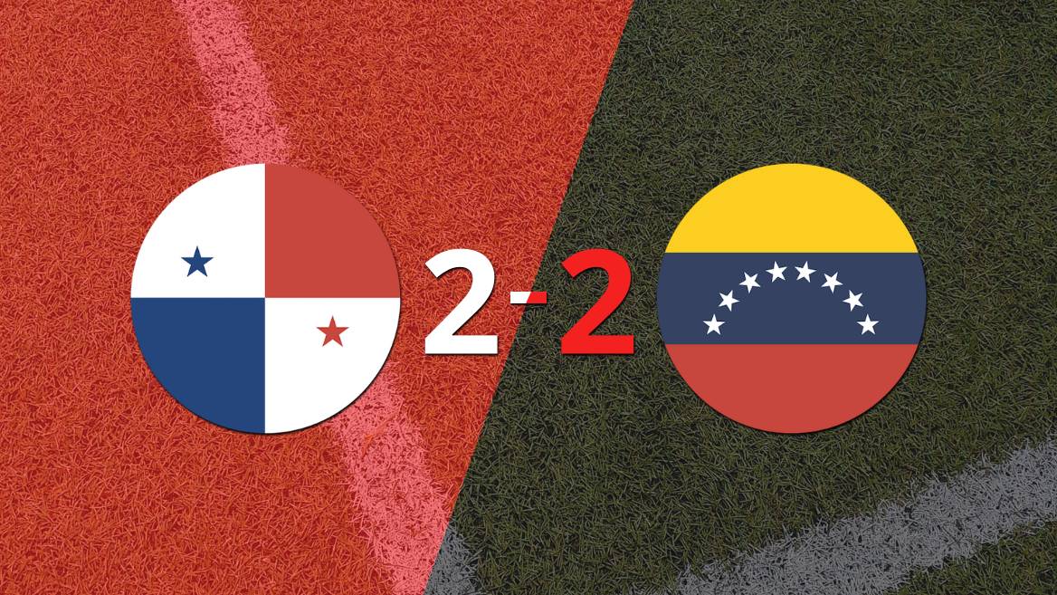 Panamá y Venezuela igualaron 2 a 2