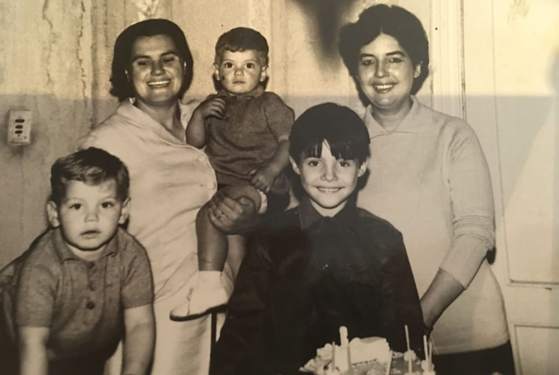 Marcelo Tinelli en un cumpleaños familiar