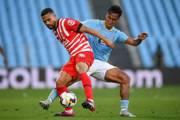 Renato Tapia tiene 26 partidos jugados con Celta de Vigo en la temporada 2022/2023 de LaLiga Santander. (Octavio Passos/Getty Images)