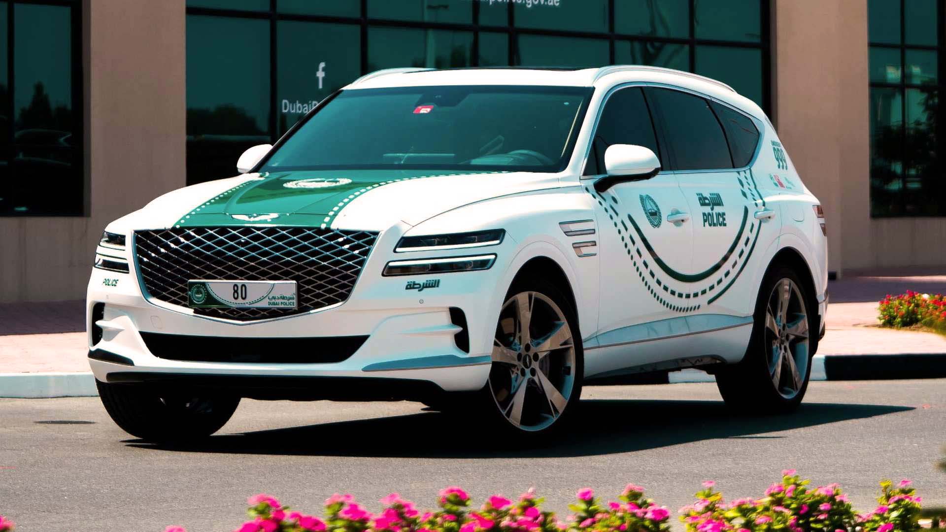 The Genesis XC80, Hyundai's luxury brand SUV, was the latest, pending the first electric in an oil country, the Tesla Cybertruck