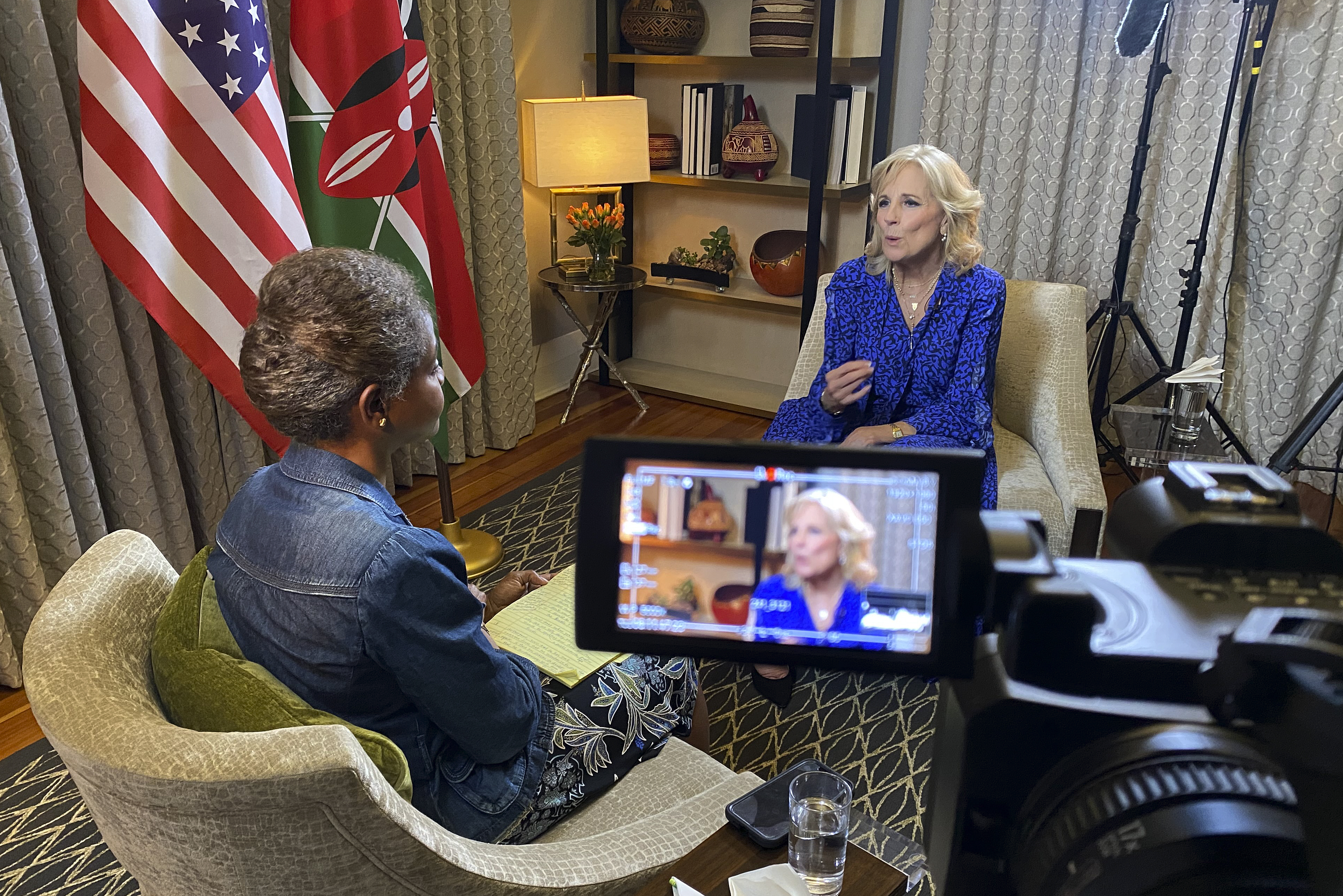 In an interview conducted by The Associated Press news agency, First Lady Jill Biden ruled out having the final vote on Biden's decision to seek re-election.  (AP)
