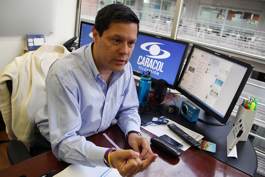 Juan Roberto Vargas, director de Noticias Caracol, tiene coronavirus. (Fotos Colprensa - Luisa González).