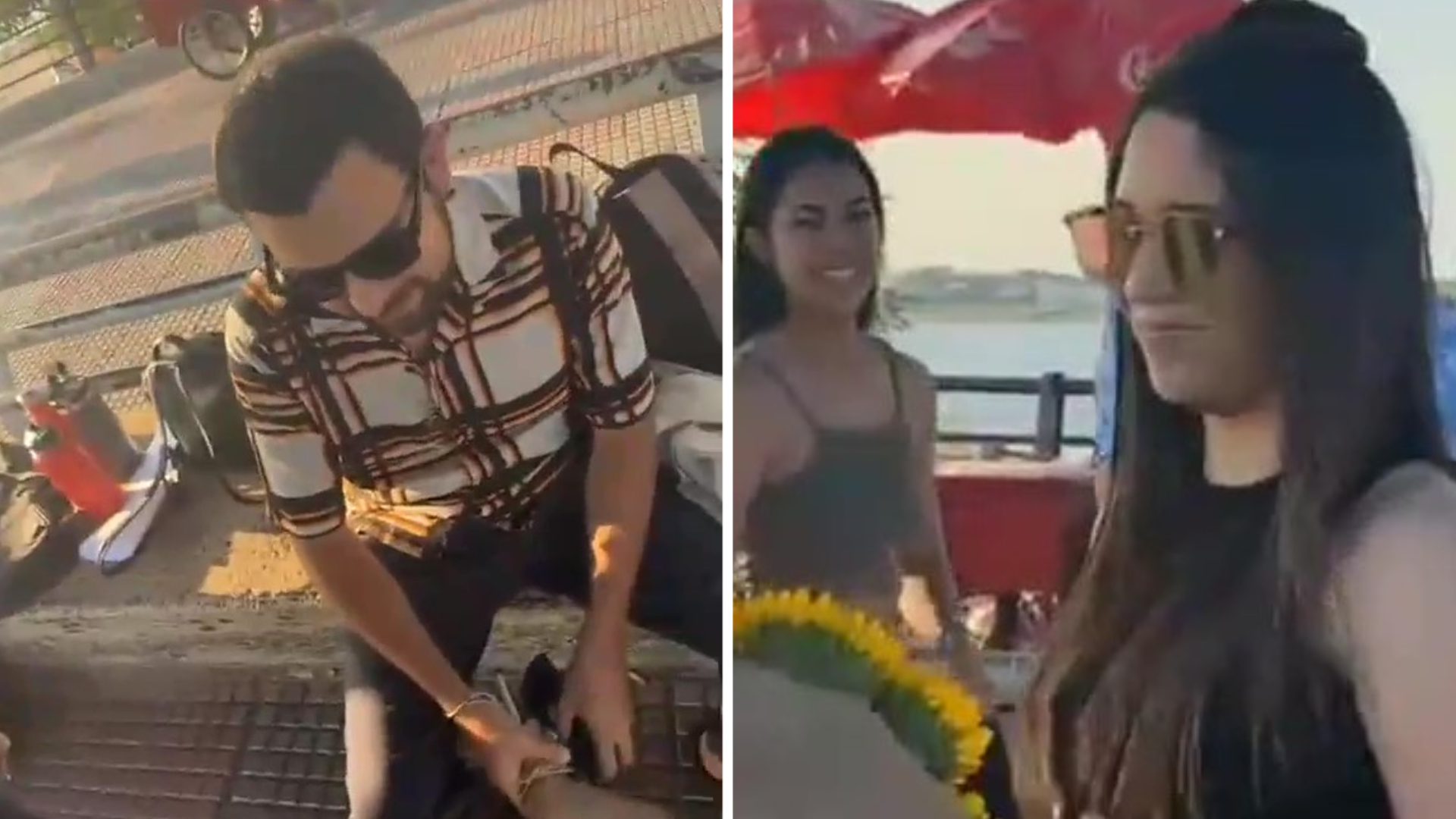 Le propuso ser novios y ella lo rechazó en público. (TikTok: @_axelriquelme)