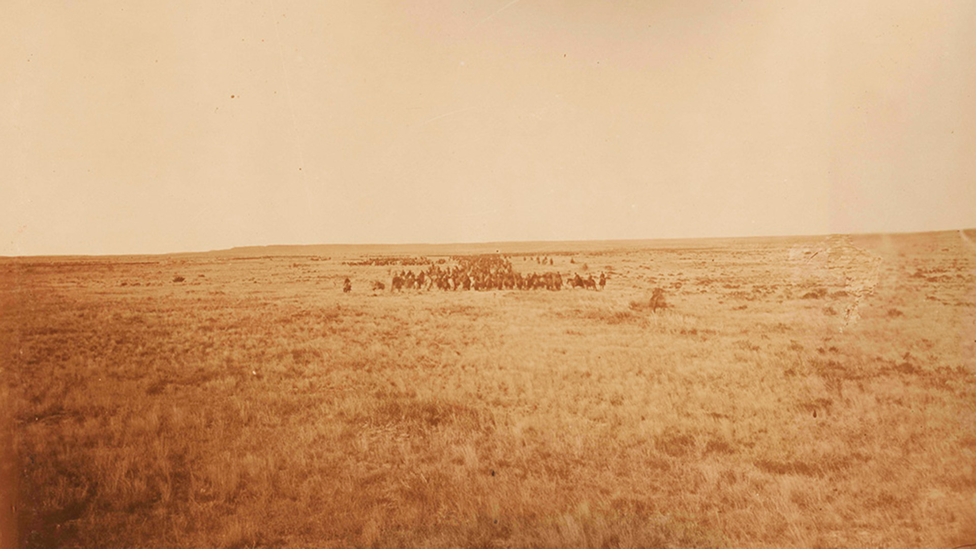 La inmensidad y la soledad de los territorios donde dominaba el indígena. Una de las fotografías tomadas por Pozzo
