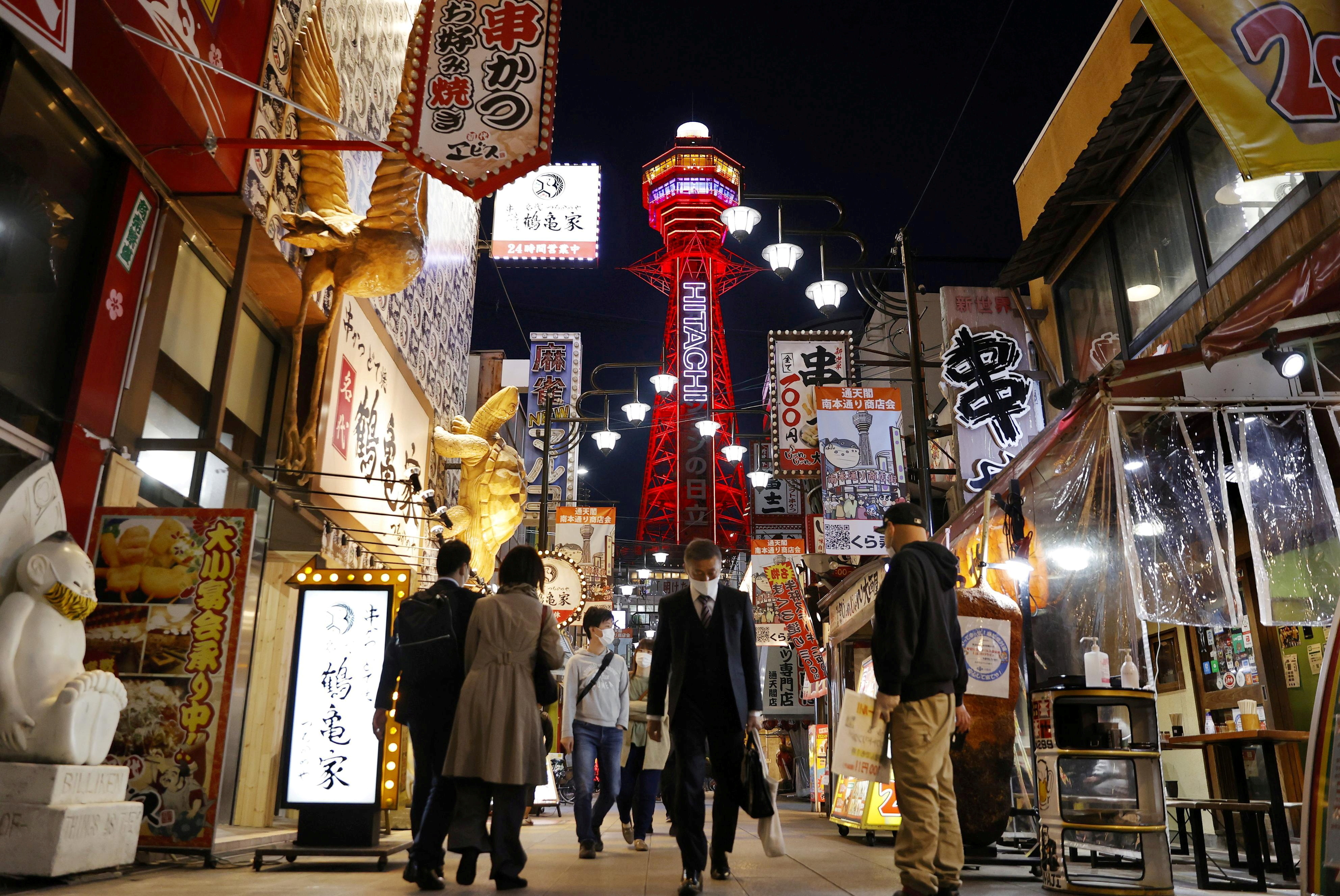 Osaka, la segunda ciudad más habitable para vivir según The Economist. Foto de Kyodo / via REUTERS